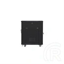 Lanberg 19" szabadon álló rack szekrény (15U, 600x800, lapraszerelt, fekete)