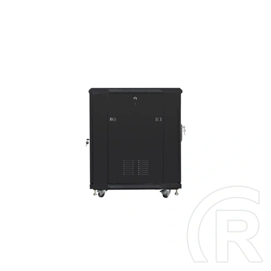 Lanberg 19" szabadon álló rack szekrény (15U, 600x800, lapraszerelt, fekete)