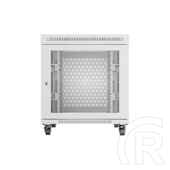 Lanberg 19" szabadon álló rack szekrény (15U, 800x1000 mm, perforált ajtó, lapraszerelt, LCD kijelző, szürke)