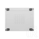 Lanberg 19" szabadon álló rack szekrény (15U, 800x1000 mm, perforált ajtó, lapraszerelt, LCD kijelző, szürke)