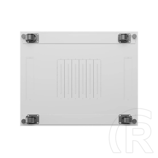 Lanberg 19" szabadon álló rack szekrény (15U, 800x1000 mm, perforált ajtó, lapraszerelt, LCD kijelző, szürke)