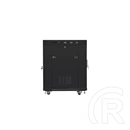 Lanberg 19" szabadon álló rack szekrény (15U, 800x1000 mm, üvegajtó, lapraszerelt, LCD kijelző, fekete)