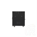 Lanberg 19" szabadon álló rack szekrény (15U, 800x1000 mm, üvegajtó, lapraszerelt, LCD kijelző, fekete)