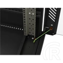 Lanberg 19" szabadon álló rack szekrény (22U, 600x1000 mm, üvegajtó, lapraszerelt, fekete)