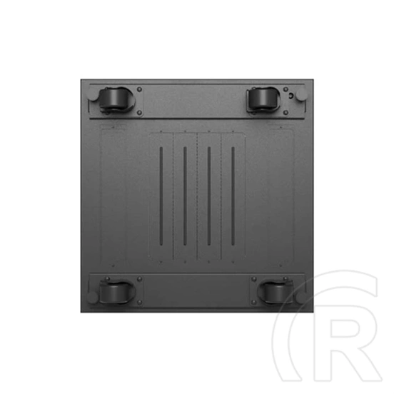 Lanberg 19" szabadon álló rackszekrény 24U (600x600, üvegajtó, lapraszerelt, LCD kijelző, fekete)