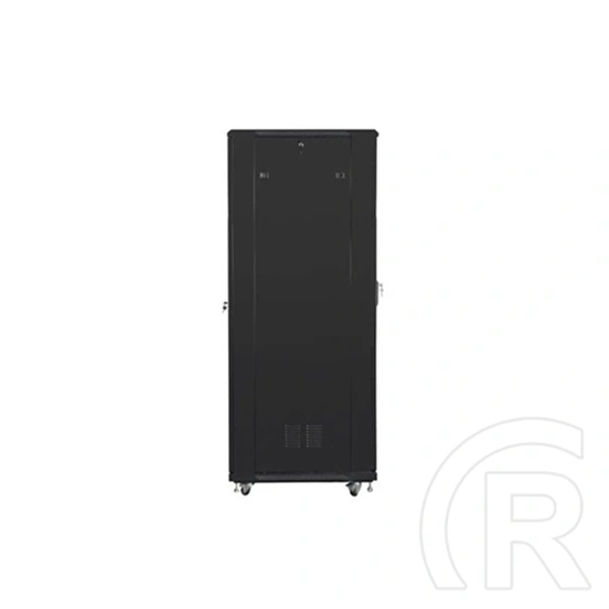Lanberg 19" szabadon álló rackszekrény (42U, 800x800, lapraszerelt, 720mm mély, edzett üveg elöl, fém hátul, fekete)