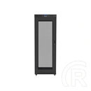 Lanberg 19" szabadon álló rackszekrény (42U, 800x800 mm, perforált ajtó, lapraszerelt, LCD kijelző, fekete)