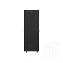 Lanberg 19" szabadon álló rackszekrény (42U, 800x800 mm, perforált ajtó, lapraszerelt, LCD kijelző, fekete)