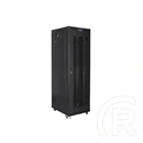 Lanberg 19" szabadon álló rackszekrény (42U, 800x800 mm, perforált ajtó, lapraszerelt, LCD kijelző, fekete)