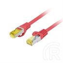 Lanberg CAT6A S/FTP patch kábel 0,25 m (LSZH, réz, piros)