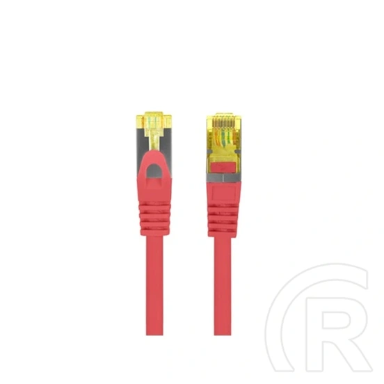 Lanberg CAT6A S/FTP patch kábel 0,25 m (LSZH, réz, piros)