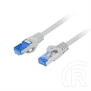 Lanberg CAT6A S/FTP patch kábel 0,5 m (LSZH, CCA, szürke)