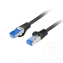 Lanberg CAT6A patch kábel (2 m, S/FTP, LSZH, CCA, 26 AWG, fekete)
