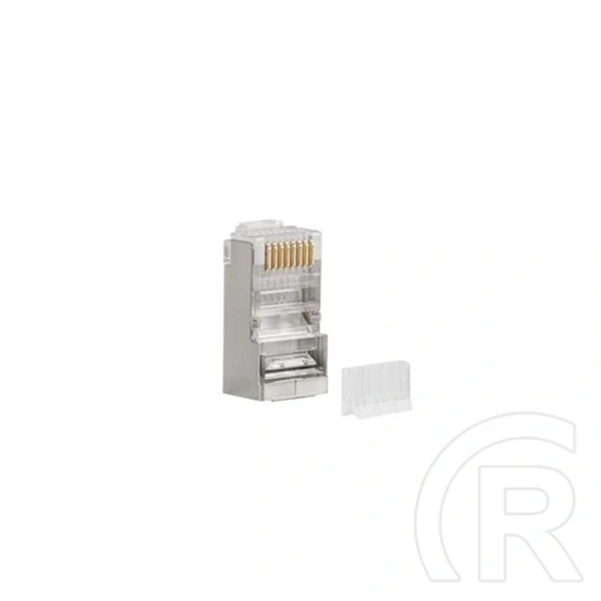 Lanberg CAT6 FTP árnyékolt 8P8C csatlakozó (RJ-45, 20 darab, átlátszó)