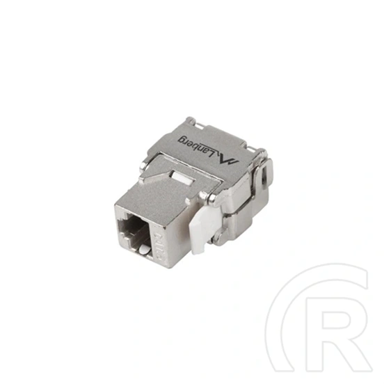 Lanberg CAT6 FTP keystone modul (RJ45, szerszám nélküli, ezüst)