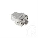 Lanberg CAT6 FTP keystone modul (RJ45, szerszám nélküli, ezüst)