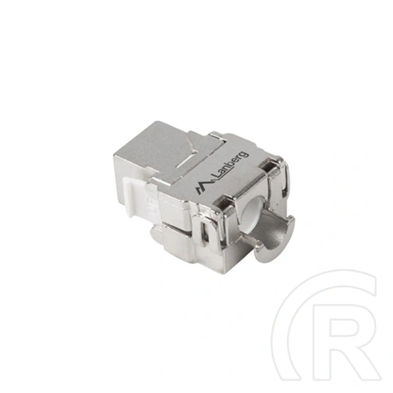 Lanberg CAT6 FTP keystone modul (RJ45, szerszám nélküli, ezüst)