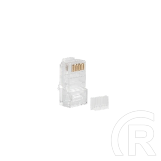 Lanberg CAT6 RJ45 csatlakozó (UTP, 8P8C, 100 db, műanyag, átlátszó)