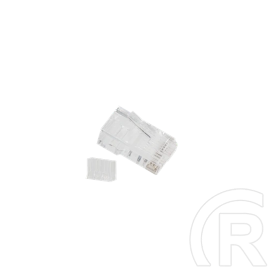 Lanberg CAT6 RJ45 csatlakozó (UTP, 8P8C, 100 db, műanyag, átlátszó)