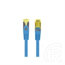 Lanberg CAT.6a patch kábel (S/FTP, LSZH, 0,25 m, réz, kék)
