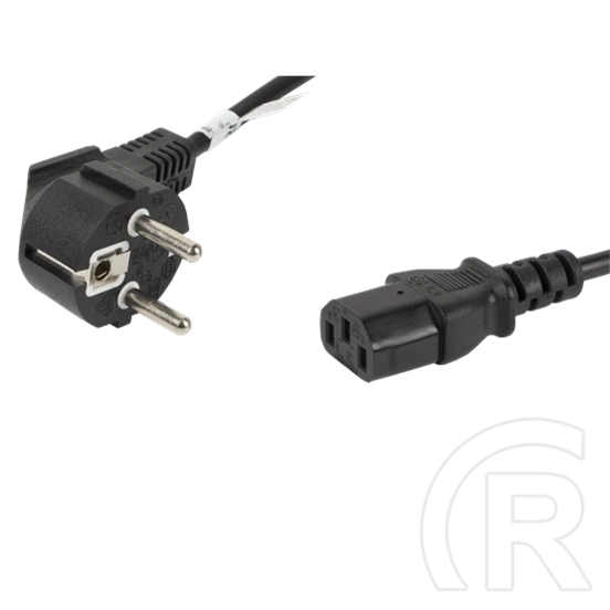 Lanberg CEE 7/7 -> IEC 320 C13 tápkábel (1,8 m, VDE, fekete)