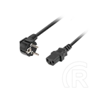 Lanberg CEE 7/7 -> IEC 320 C13 tápkábel (1,8 m, VDE, fekete)