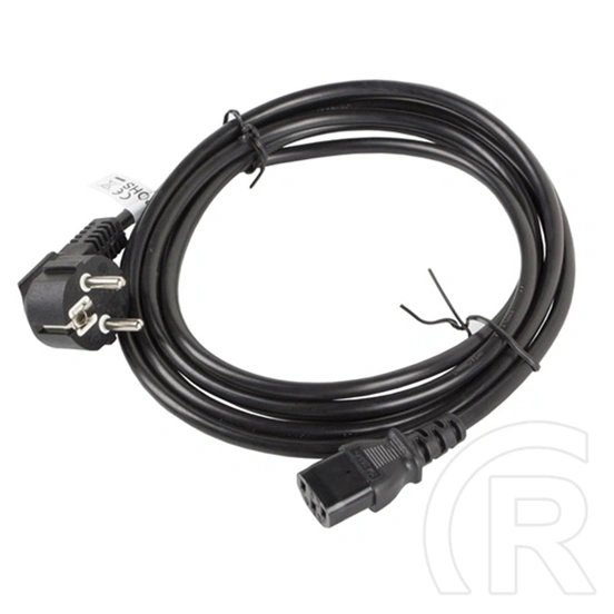 Lanberg CEE 7/7 - IEC 320 C13 tápkábel (3 m, fekete)