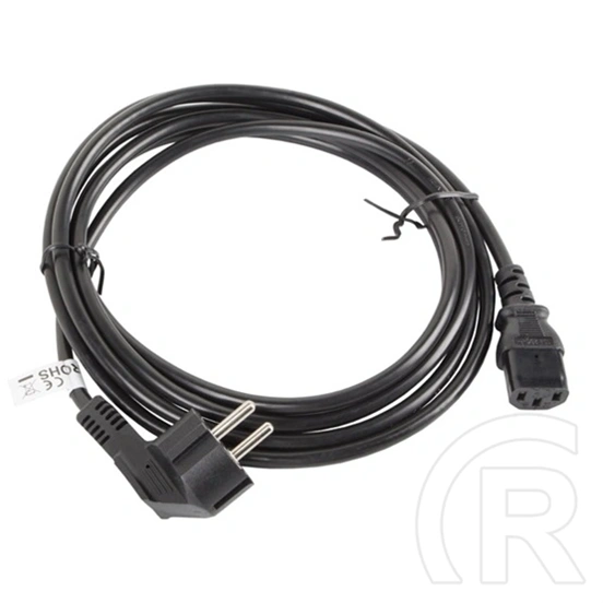 Lanberg CEE 7/7 - IEC 320 C13 tápkábel (3 m, fekete)