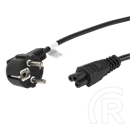 Lanberg CEE 7/7 (Mickey) > IEC 320 C5 tápkábel (1,8 m, VDE, fekete)