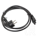 Lanberg CEE 7/7 (Mickey) > IEC 320 C5 tápkábel (1,8 m, VDE, fekete)