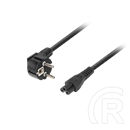 Lanberg CEE 7/7 (Mickey) > IEC 320 C5 tápkábel (1,8 m, VDE, fekete)