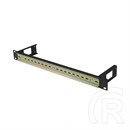 Lanberg DIN sín panel (19", 1U, 61mm mély, szürke)