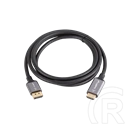 Lanberg DisplayPort (M) > HDMI (M) kábel (1,8 m, 4K, DisplayPort 1.2, HDMI 2.0, fekete, ezüst)