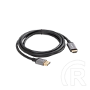 Lanberg DisplayPort (M) > HDMI (M) kábel (1,8 m, 4K, DisplayPort 1.2, HDMI 2.0, fekete, ezüst)