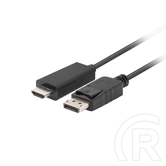 Lanberg DisplayPort (M) v1.1->HDMI (M) kábel (1,8 m, fekete)