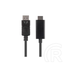 Lanberg DisplayPort (M) v1.1->HDMI (M) kábel (1,8 m, fekete)