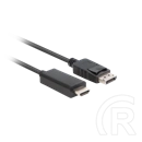 Lanberg DisplayPort (M) v1.1->HDMI (M) kábel (1,8 m, fekete)