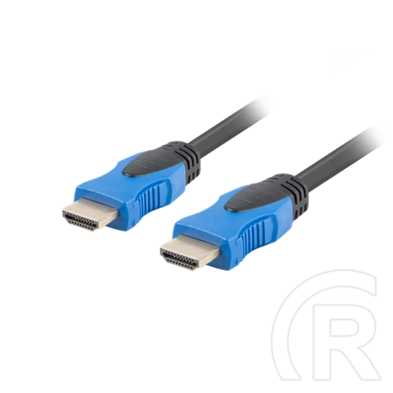 Lanberg HDMI kábel (HDMI M/M, v2.0, 7,5 m, 4K, réz, fekete)