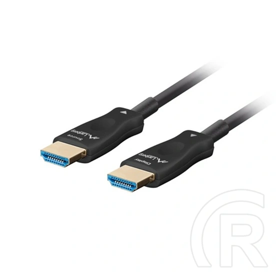 Lanberg HDMI kábel (M/M, v2.1, 20 m, optikai, AOC, fekete)