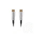 Lanberg HDMI kábel (v2.0, M/M, 100 m, optikai AOC, 18 Gb/s, fekete)