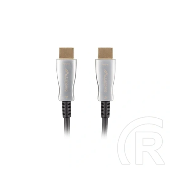 Lanberg HDMI kábel (v2.0, M/M, 100 m, optikai AOC, 18 Gb/s, fekete)