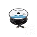 Lanberg HDMI v2.1 AOC kábel (M/M, 30 m, 8K@60Hz DSC, aktív optikai, fekete)