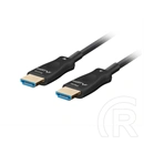 Lanberg HDMI v2.1 AOC kábel (M/M, 30 m, 8K@60Hz DSC, aktív optikai, fekete)