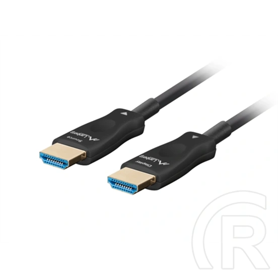 Lanberg HDMI v2.1 AOC kábel (M/M, 30 m, 8K@60Hz DSC, aktív optikai, fekete)