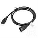 Lanberg IEC 320 C13–C14 kábel (1,8 m, VDE, fekete)