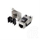 Lanberg Keystone modul RJ45->LSA (CAT6, FTP, 90°, AWG 22-26, PoE, ezüst)