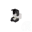 Lanberg Keystone modul (RJ45, CAT5e, U/UTP, szerszám nélküli, PoE, ezüst)