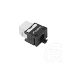 Lanberg Keystone modul (RJ45, CAT5e, U/UTP, szerszám nélküli, fehér, fekete)