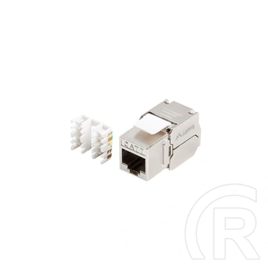 Lanberg Keystone modul (RJ45, CAT7, FTP, szerszám nélküli, ezüst)