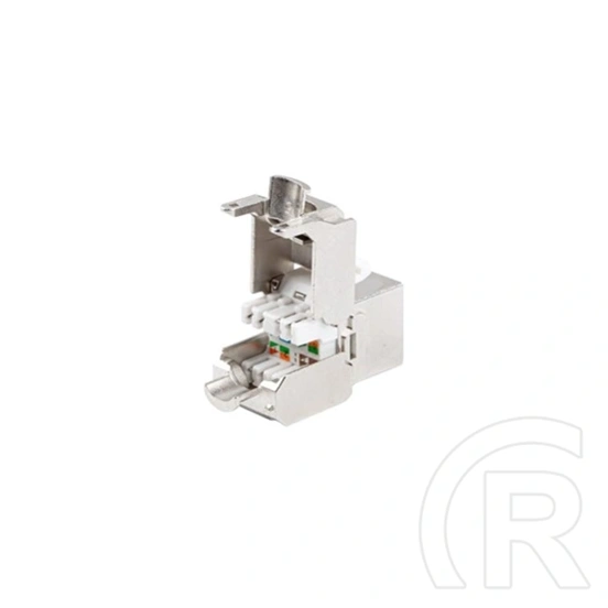 Lanberg Keystone modul (RJ45, CAT7, FTP, szerszám nélküli, ezüst)